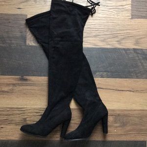 SHEIN thigh high heel boots